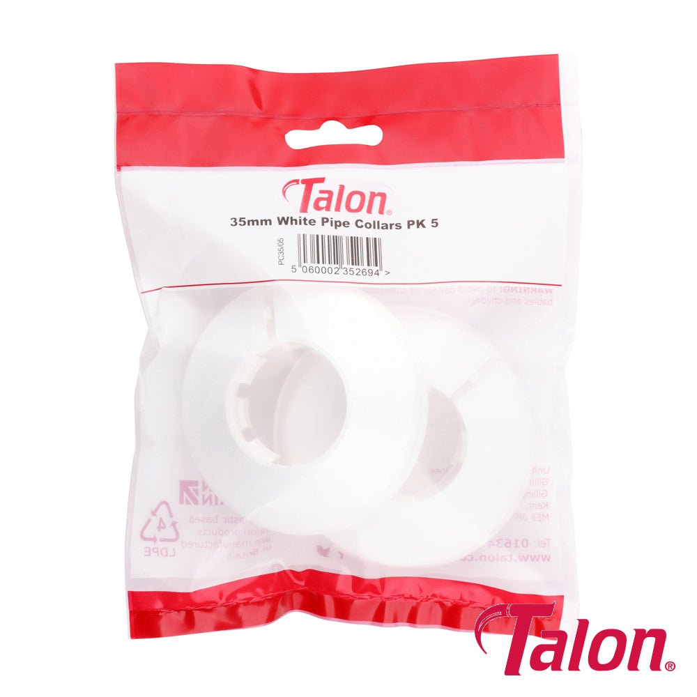 TIMCO Pipe Collar - White - PC35 - 35mm - Image