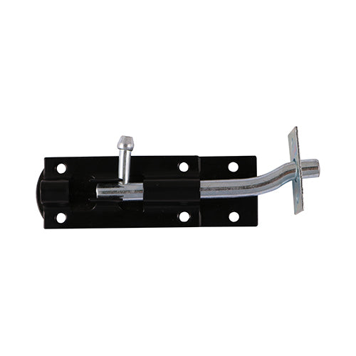 TIMCO Necked Tower Bolt Black - 4" - Image