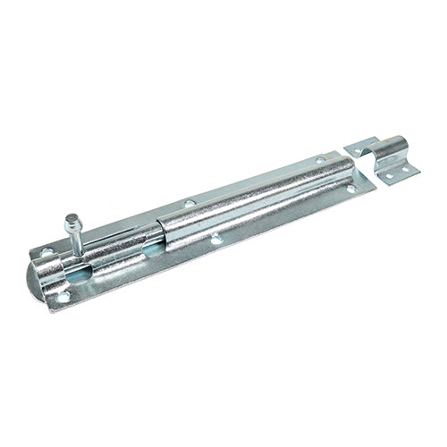 TIMCO Straight Tower Bolt Silver - 10" - Image