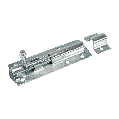 TIMCO Straight Tower Bolt Silver - 3" - Image