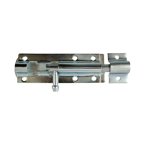 TIMCO Straight Tower Bolt Silver - 3" - Image