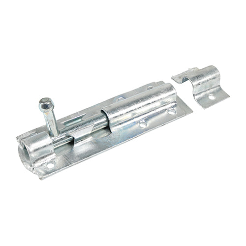 TIMCO Straight Tower Bolt Silver - 4" - Image