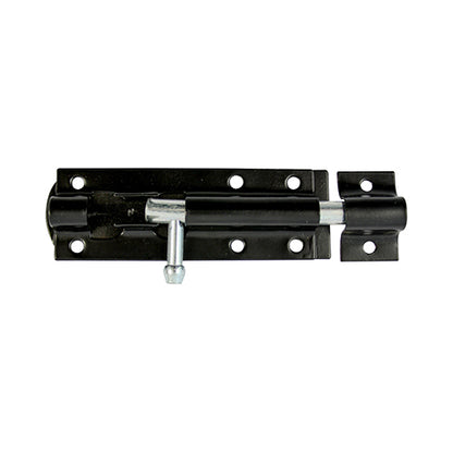 TIMCO Straight Tower Bolt Black - 6" - Image