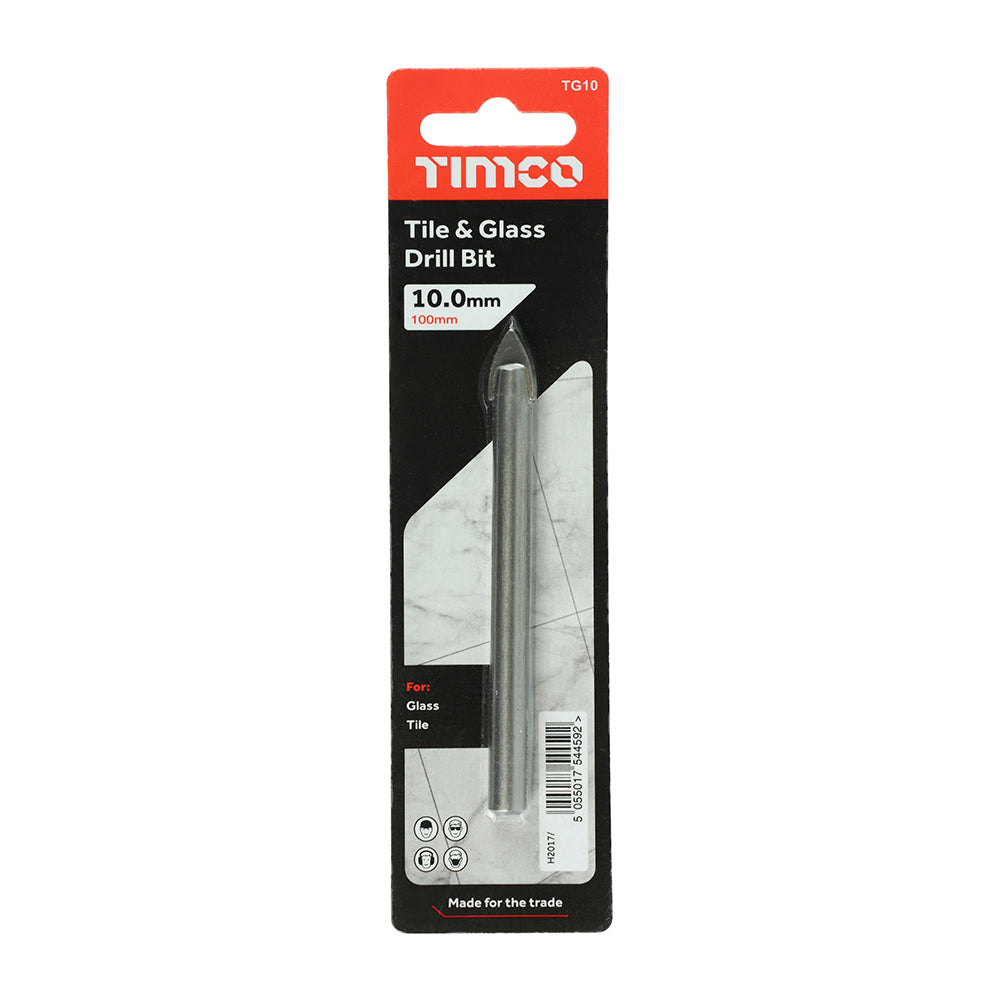 TIMCO TCT Tile & Glass Bits - 10.0mm - Image