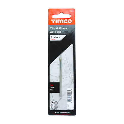 TIMCO TCT Tile & Glass Bits - 5.0mm - Image