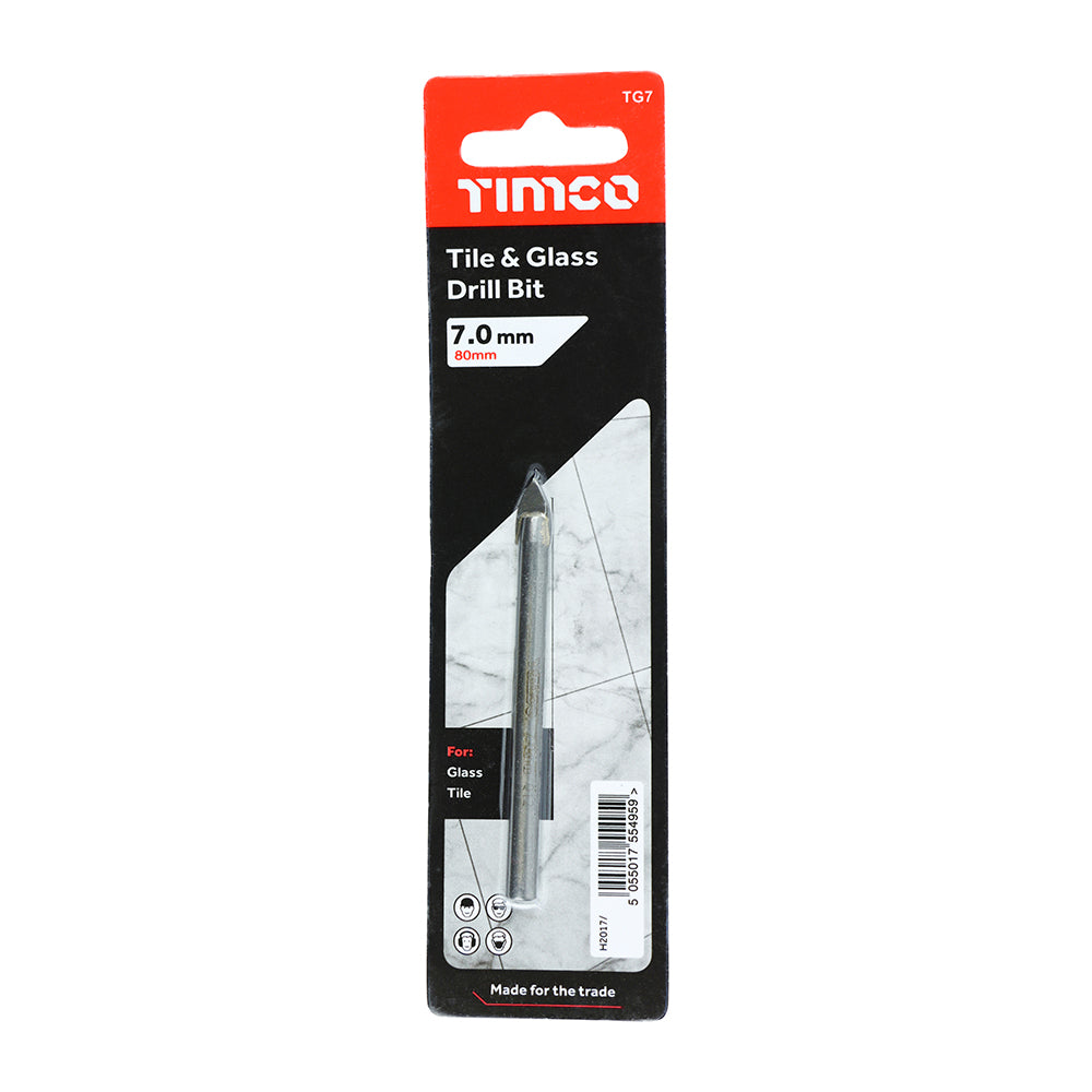 TIMCO TCT Tile & Glass Bits - 7.0mm - Image