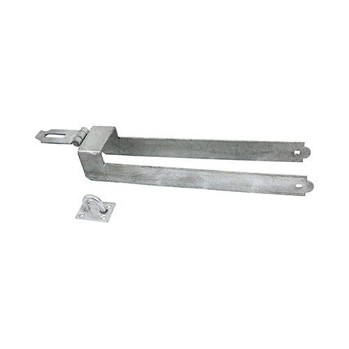 TIMCO Throw-Over Locking Gate Loop Hot Dipped Galvanised - 450mm - Image