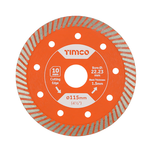 TIMCO Premium Tile & Ceramic Blade - 115 x 22.2 - Image
