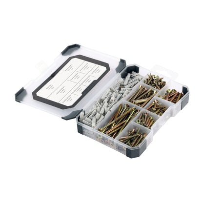 TIMCO Screws, Plug & Drill Bit Gold Mixed Tray - 251pcs - Image