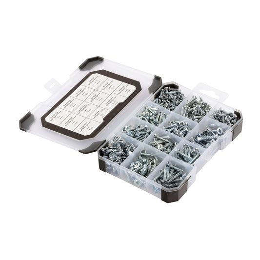 TIMCO Self-Tapping Silver Screws Mixed Tray - 475pcs - Image