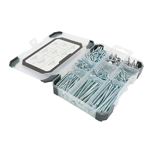 TIMCO Nails Galvanised Bright Mixed Tray - 300pcs - Image