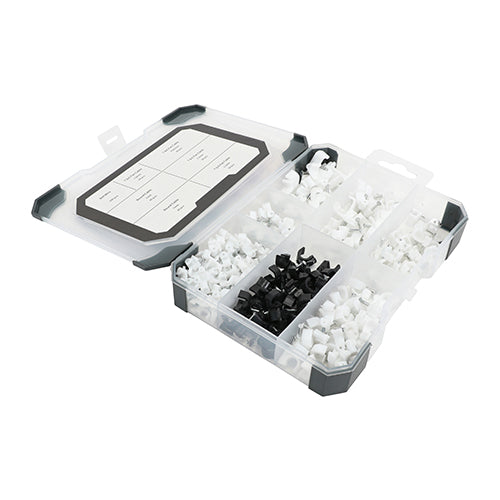 TIMCO Cable Clips Mixed Tray - 290pcs - Image