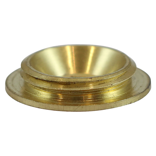 TIMCO Threaded Screw Caps Solid Brass Satin Brass - 14mm - Image