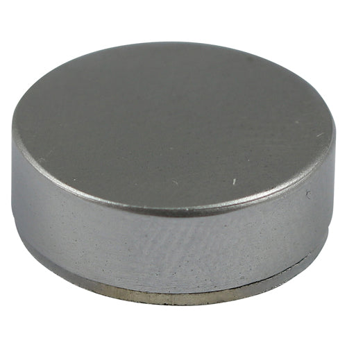 TIMCO Threaded Screw Caps Solid Brass Satin Chrome - 14mm - Image