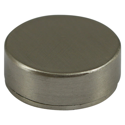 TIMCO Threaded Screw Caps Solid Brass Satin Nickel - 14mm - Image