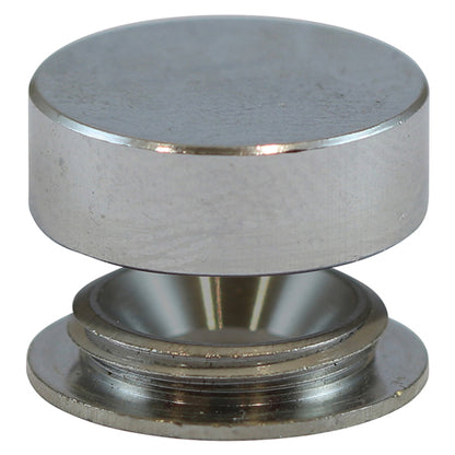 TIMCO Threaded Screw Caps Solid Brass Satin Chrome - 16mm - Image