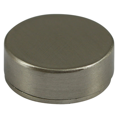 TIMCO Threaded Screw Caps Solid Brass Satin Nickel - 16mm - Image
