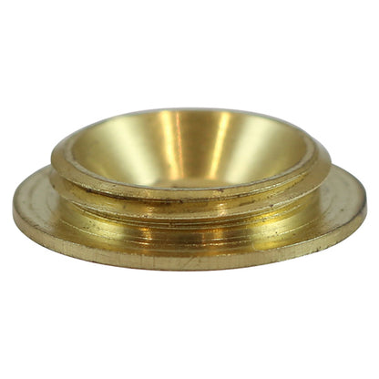 TIMCO Threaded Screw Caps Solid Brass Satin Brass - 18mm - Image