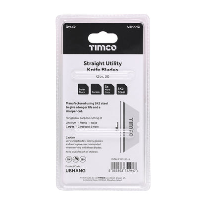 TIMCO Utility Knife Blade - 60 x 19 x 0.6 - Image