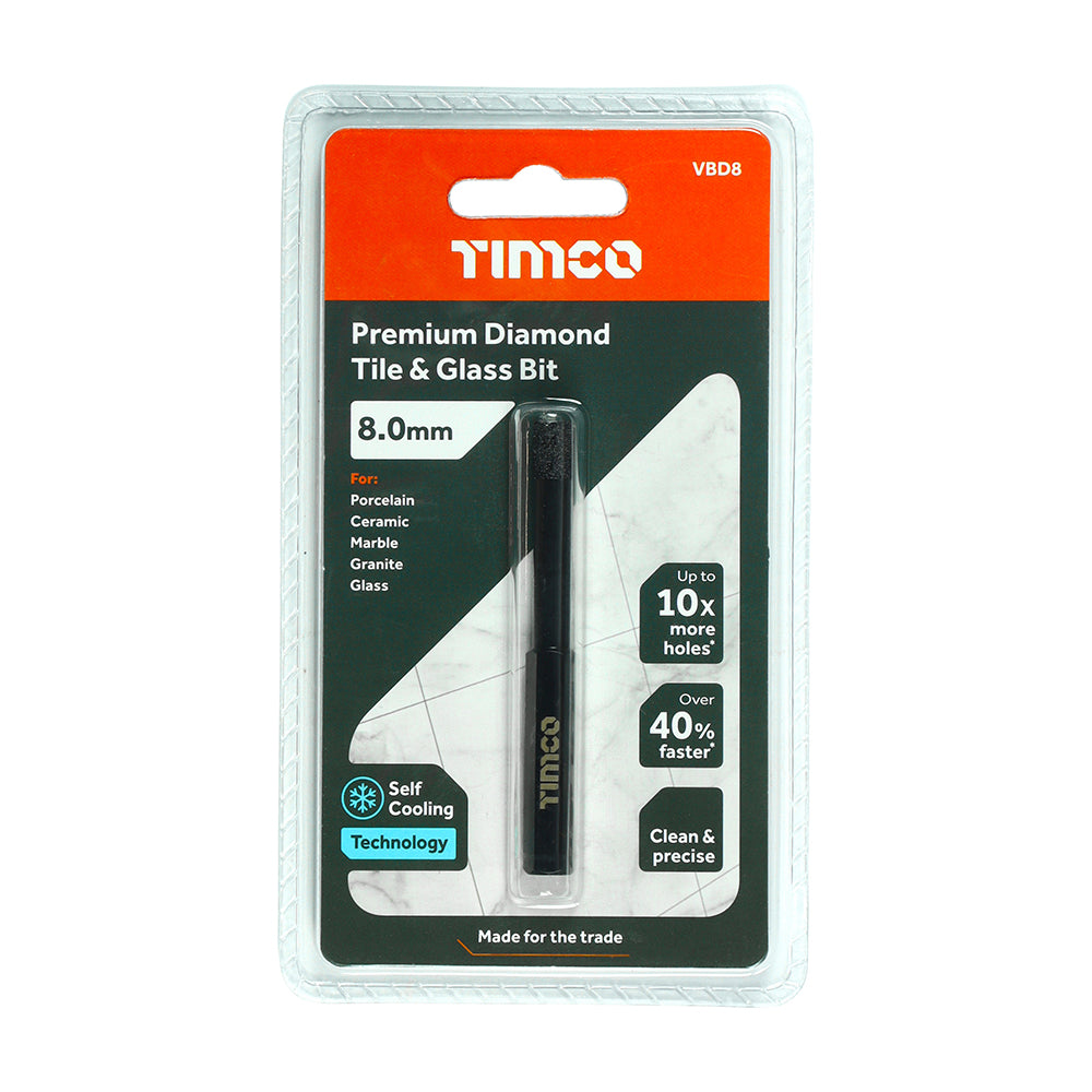 TIMCO Premium Diamond Tile & Glass Bit - 8.0mm - Image