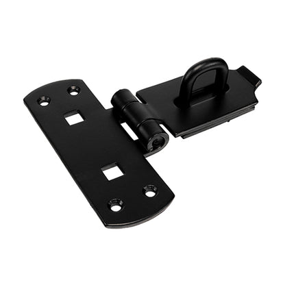 TIMCO Heavy Duty Vertical Pattern Hasp & Staple Bolt On Black - 6" - Image