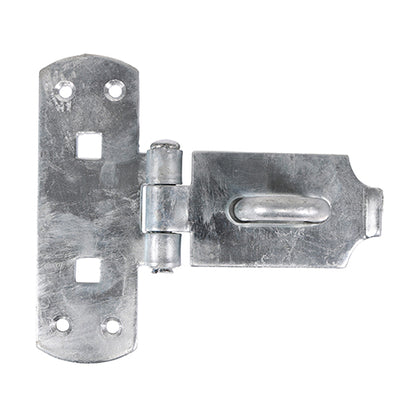 TIMCO Heavy Duty Vertical Pattern Hasp & Staple Bolt On Hot Dipped Galvanised - 6" - Image