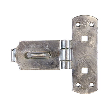 TIMCO Heavy Duty Vertical Pattern Hasp & Staple Bolt On Hot Dipped Galvanised - 6" - Image