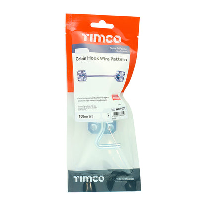 TIMCO Cabin Hooks Wire Pattern Zinc - 4" - Image