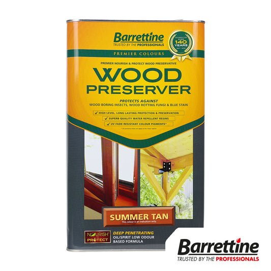 Barrettine Wood Preserver Summer Tan 5L - Image