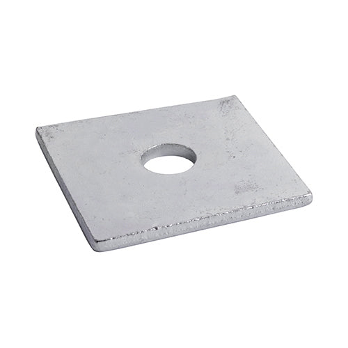 TIMCO Square Plate Washers Silver - M12 x 50 x 50 x 3 - Image