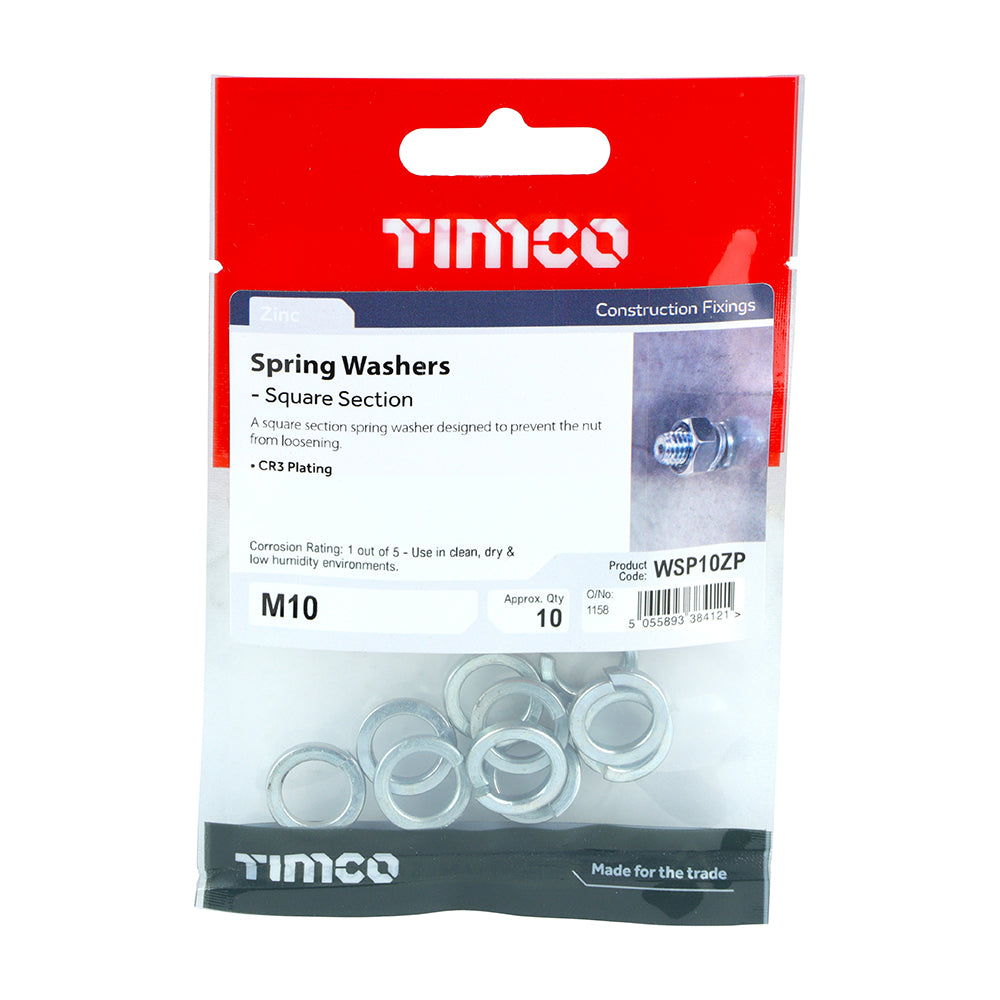 TIMCO Spring Washers DIM7980 Silver - M10 - Image