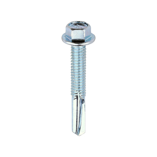 TIMCO Self-Drilling Heavy Section Silver Screws - 5.5 x 38 - Image