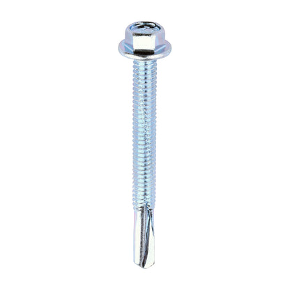 TIMCO Self-Drilling Heavy Section Silver Screws - 5.5 x 55 - Image