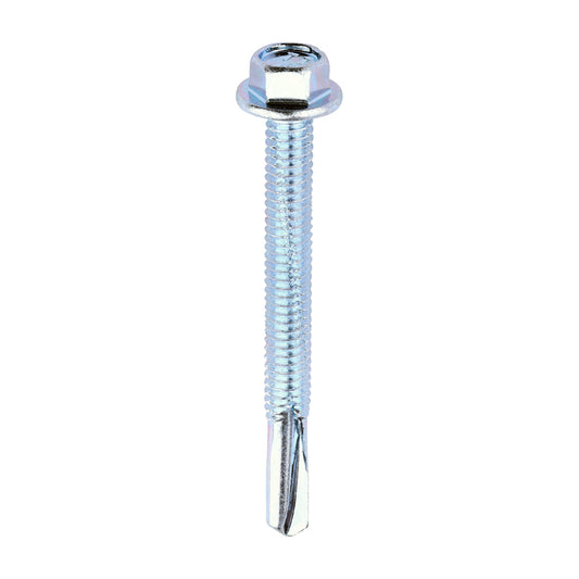 TIMCO Self-Drilling Heavy Section Silver Screws - 5.5 x 55 - Image