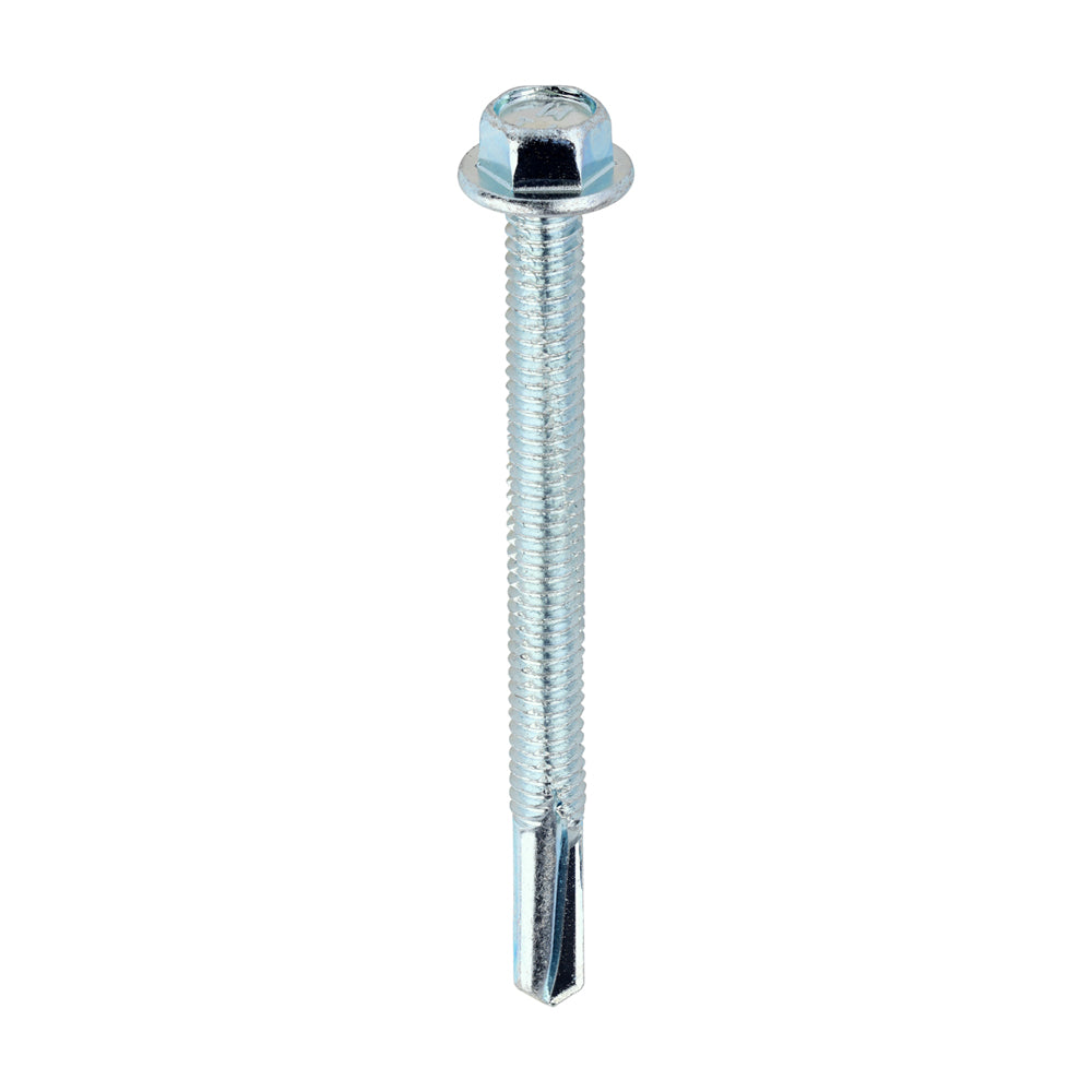 TIMCO Self-Drilling Heavy Section Silver Screws - 5.5 x 65 - Image