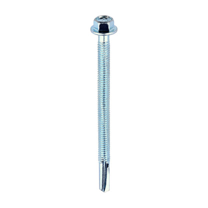 TIMCO Self-Drilling Heavy Section Silver Screws - 5.5 x 80 - Image