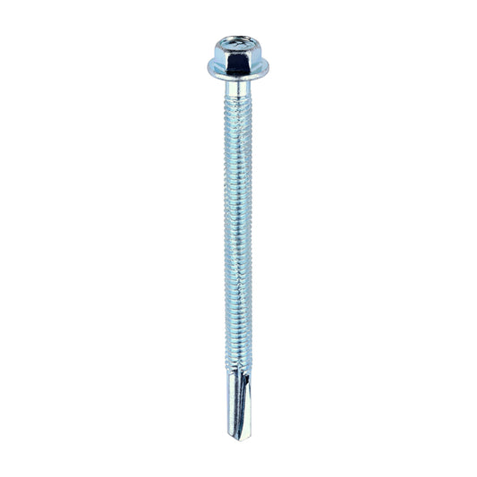 TIMCO Self-Drilling Heavy Section Silver Screws - 5.5 x 80 - Image